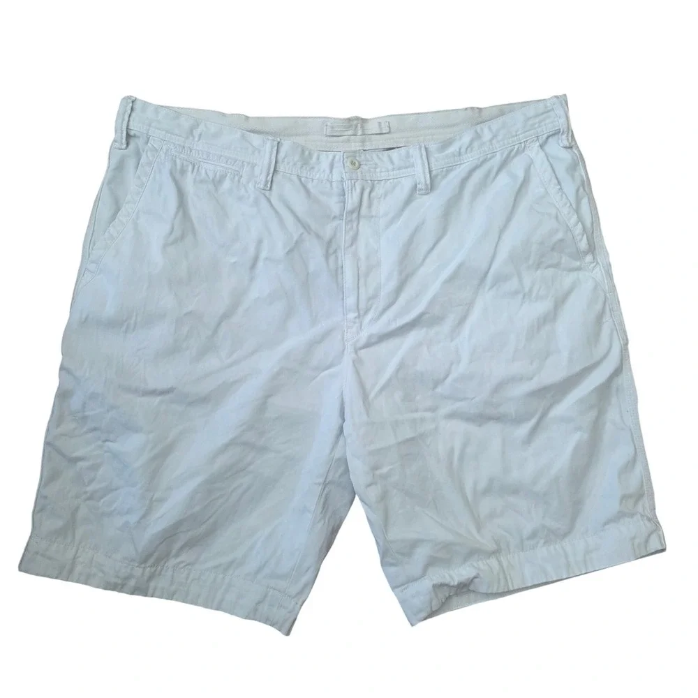 Polo Ralph Lauren Mens‎ White Relaxed Fit Chino Shorts Size 40 Cotton Twill